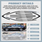 Glossy Black Chrome Delete Window Cover Sticker for Acura TLX (2015-2020)