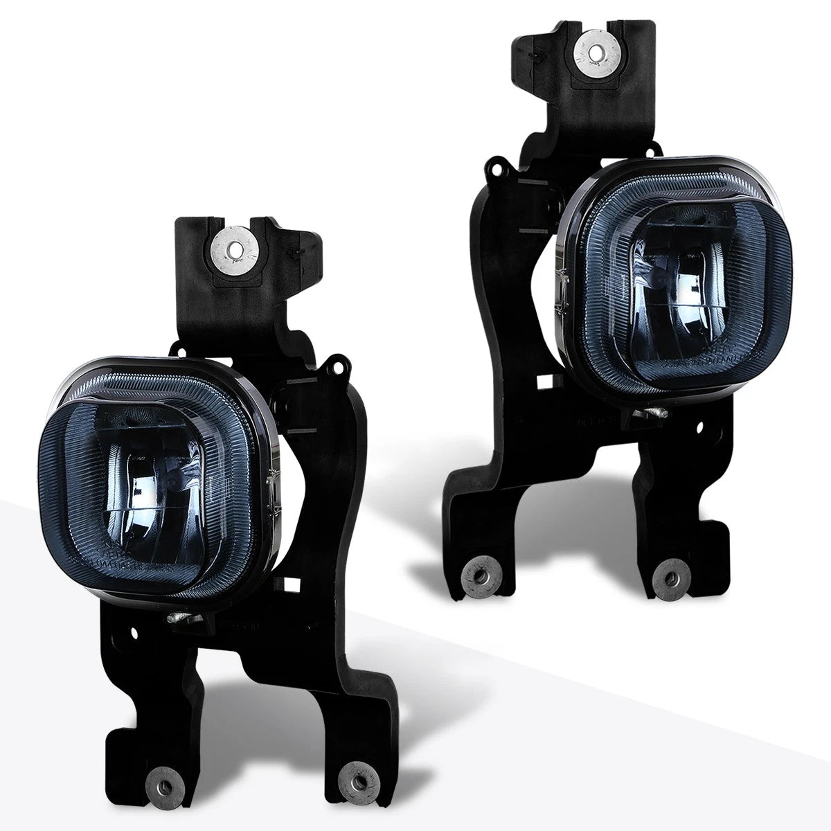 Smoked Lens Front Bumper Fog Lights + Switch Pair for Ford Super Duty (2008–2010)