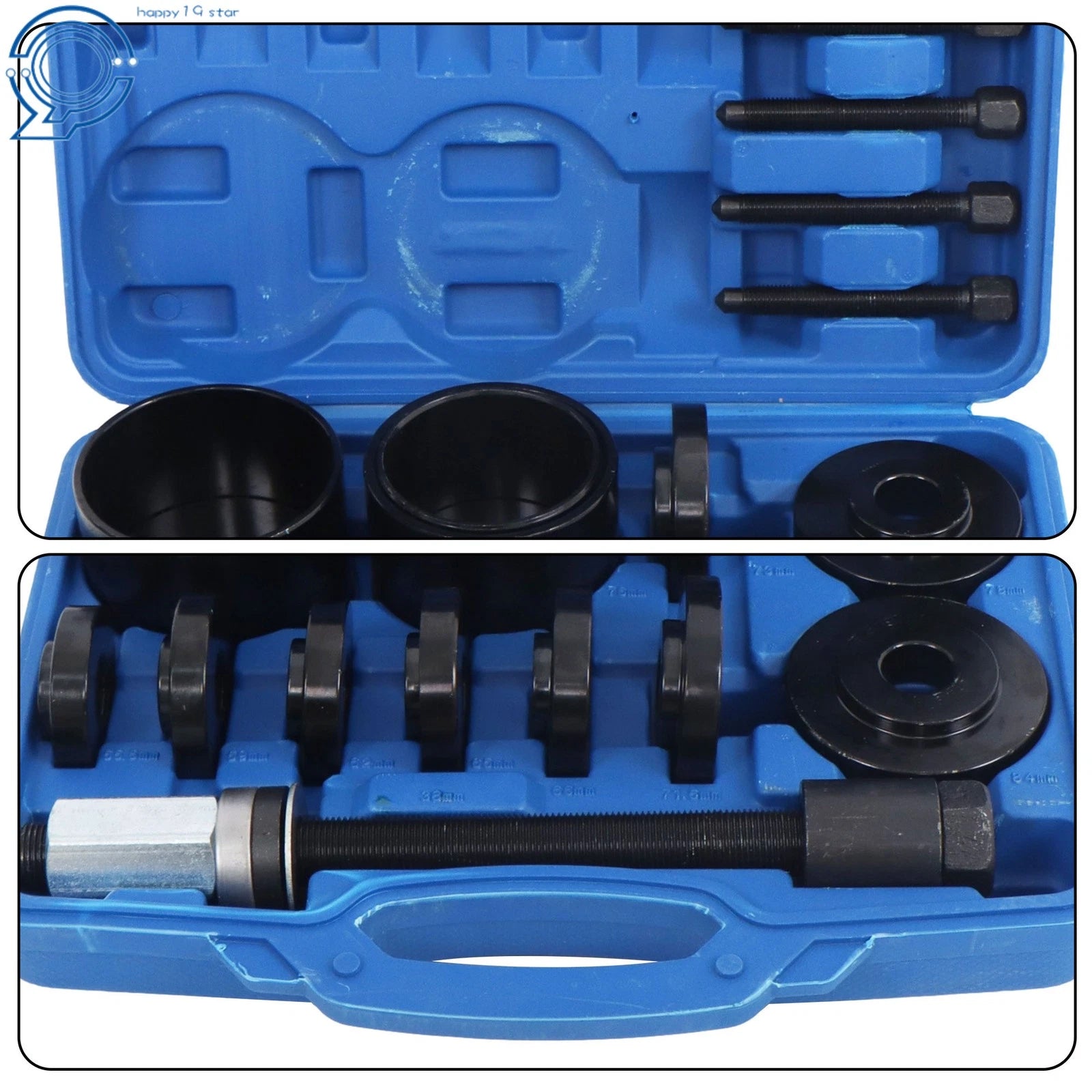 19PCS Front Wheel Hub Bearing Removal Tool Kit for Automotive Repair