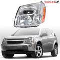 Driver Left Headlight Assembly for Chevy Equinox (2005–2009) Chrome Housing