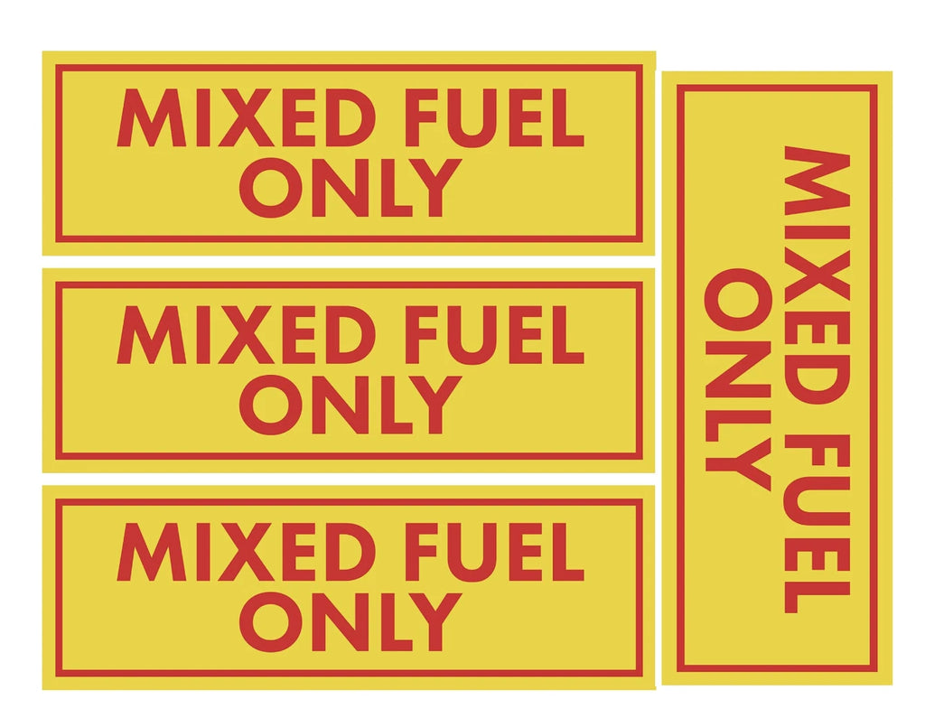 Mixed Fuel Only Stickers for Trucks (Fuel Tank)