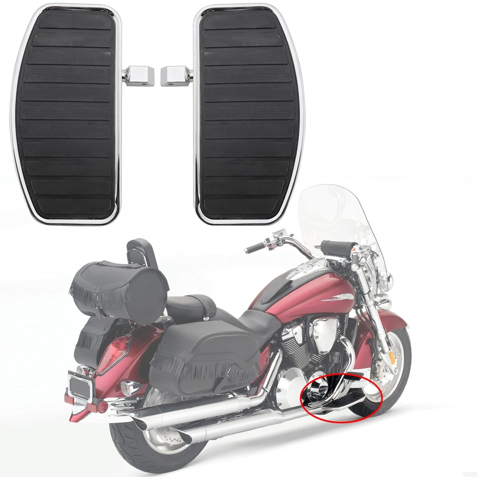 24cm Floorboard Footboard for Honda VTX 1800, 1300, Shadow, VT750, VT400