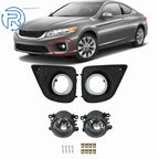 Fog Light Assembly Set for Honda Accord 2-Dr (2013–2015) Left & Right w/Bezel