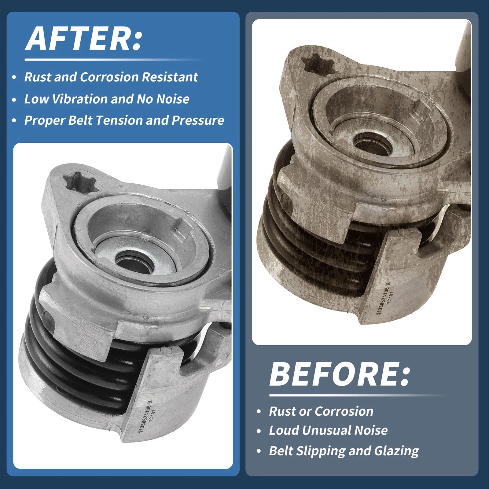 Belt Tensioner for BMW 128i 3.0L L6 (2008–2013) No. 11288624196 Metal