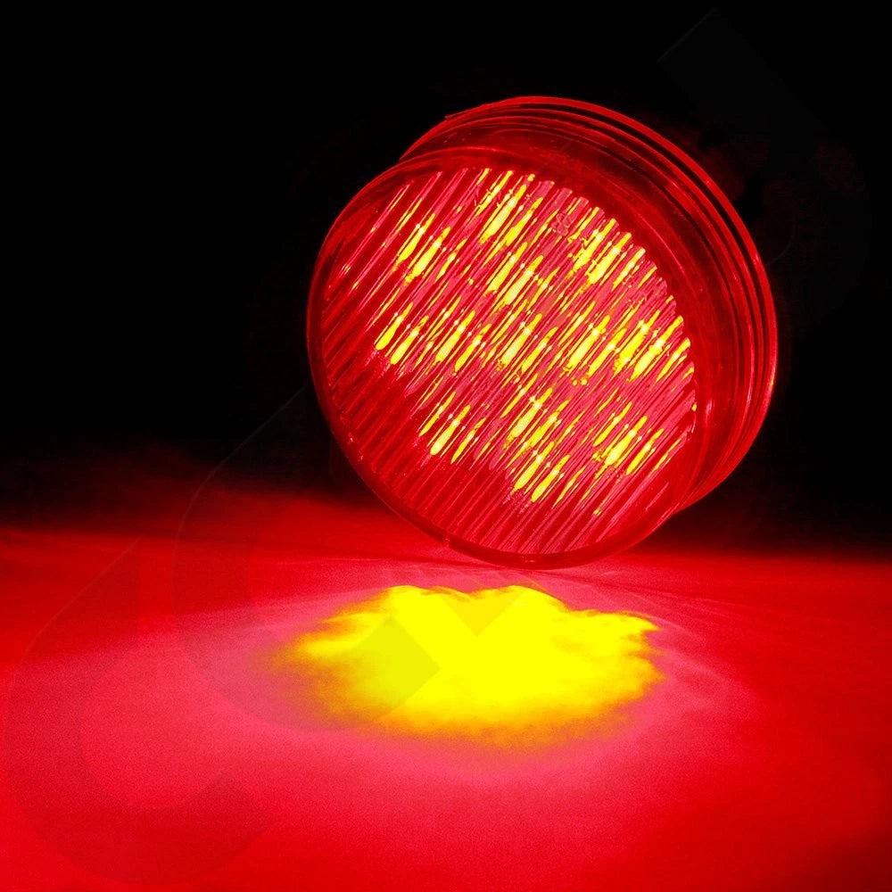 2X 2.5" Round LED Side Marker Clearance Light for Trailer (13 LEDs)