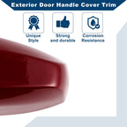 Exterior Door Handle Cover Trim Set for BMW X1 X2 X5 F15 X6 F16 (2014–2019) Red ABS