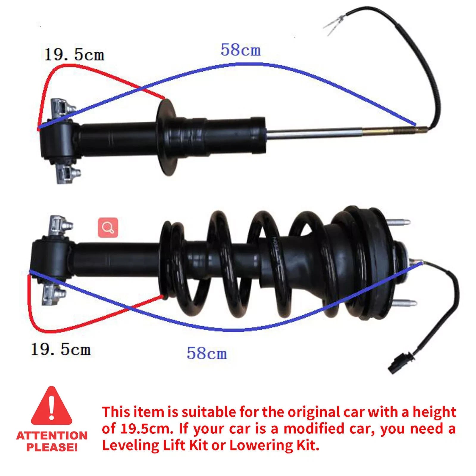 Set of 4 Shock Absorber Struts for Cadillac Chevy GMC