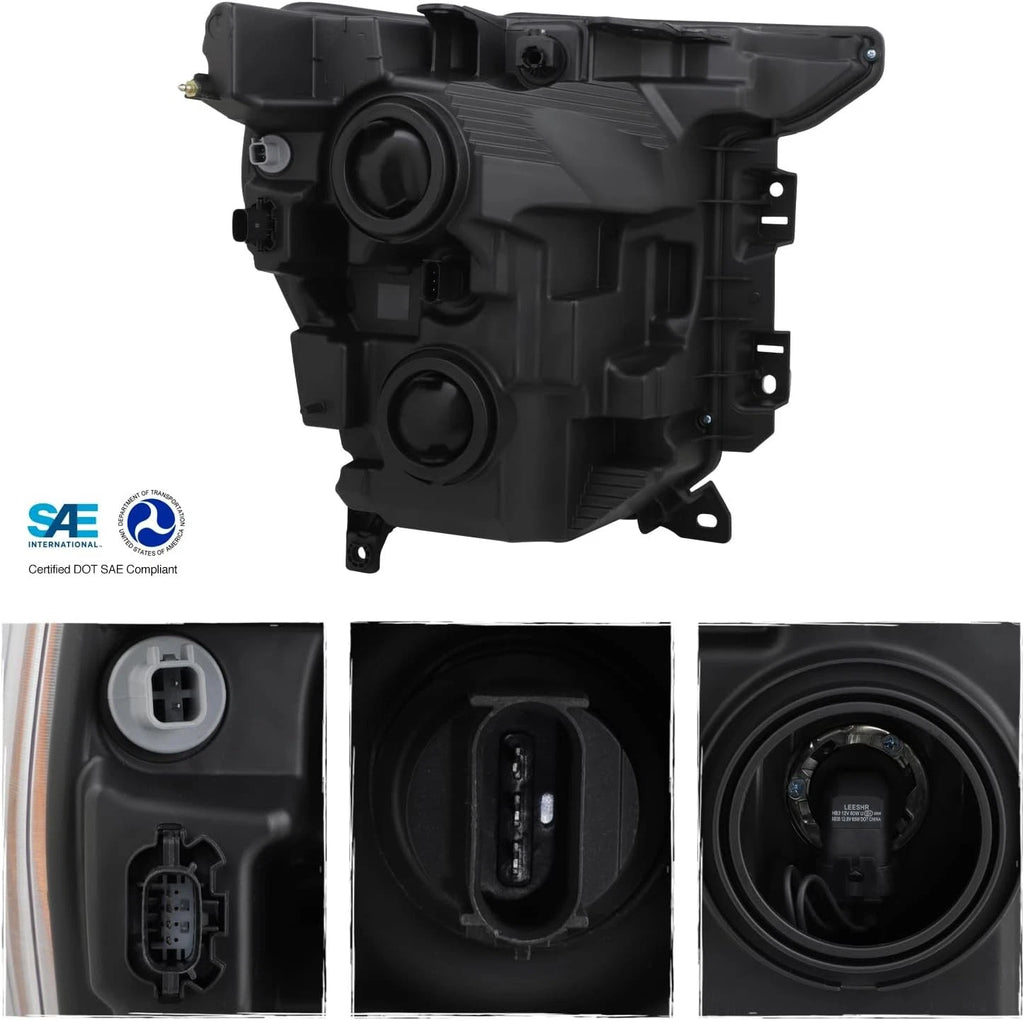 Driver Halogen Headlight Left Side for Ford F150 Pickup (2021–2023)