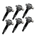 Set of 6 Ignition Coils for Hyundai Santa Fe, Kia Optima, Rondo (2001–2006)