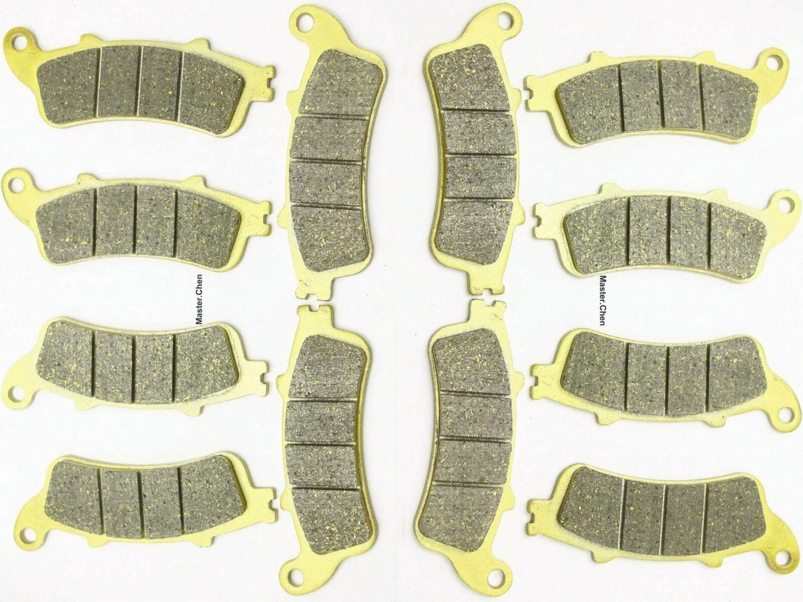 Set of 12 Front Rear Brake Pads for Honda GL1800 (2001–2016)