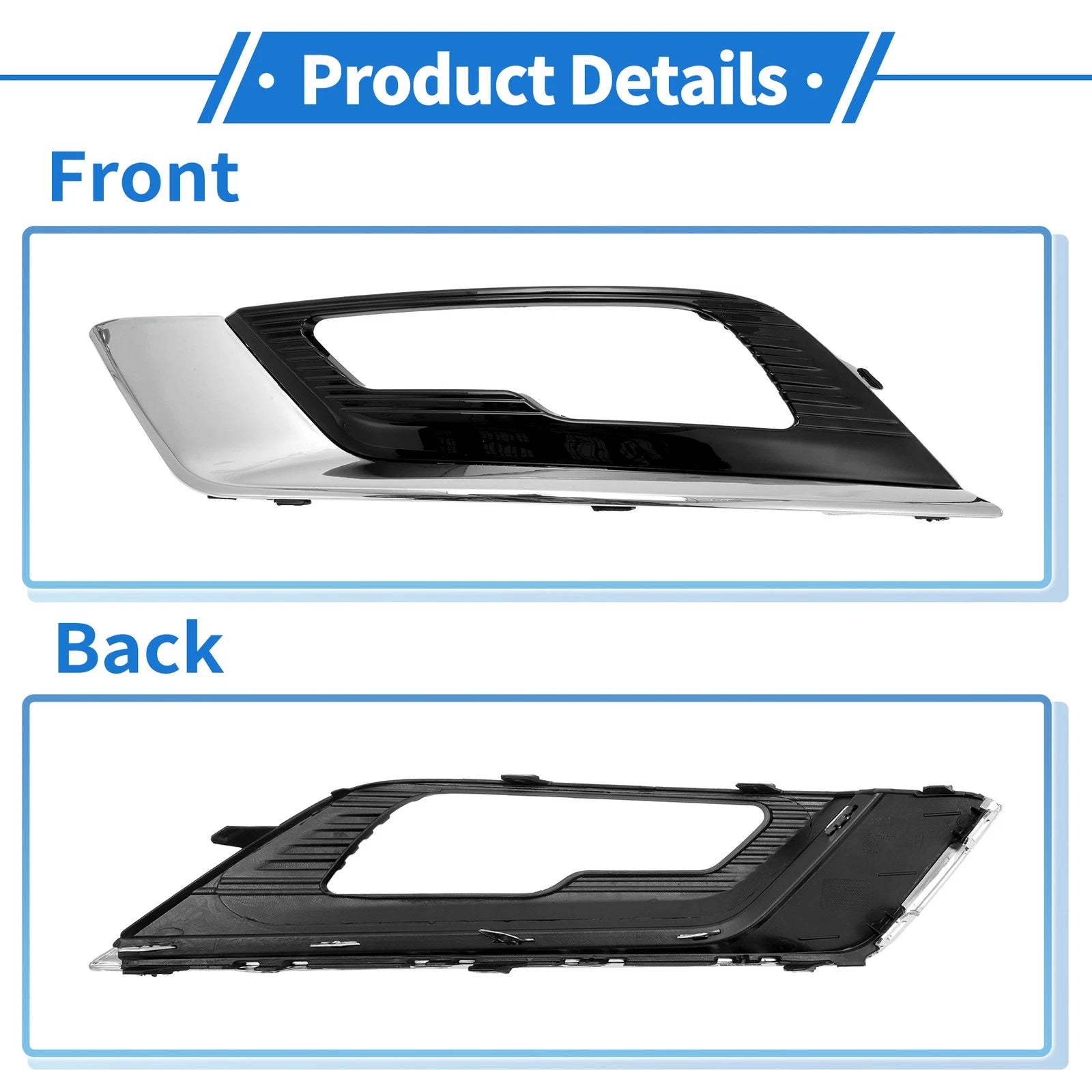 1 Pcs Fog Light Grill for Ford Fusion (2017–2018) No.HS7Z17B814BB