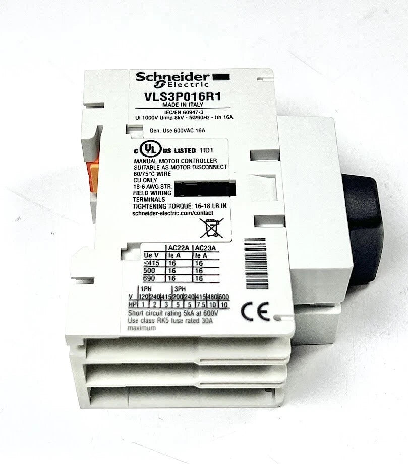 Disconnect Switch for Schneider Electric VLS3P016R1 (600V, Din Rail Mount)