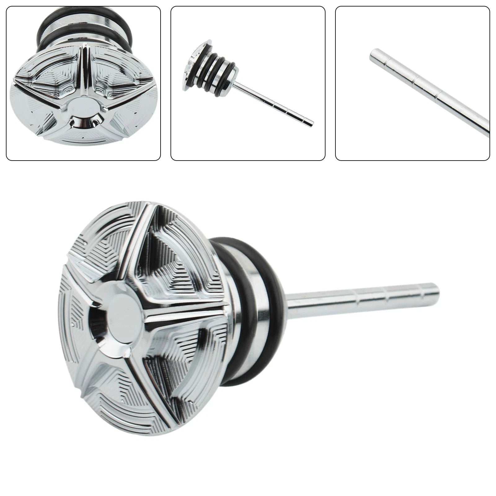 Oil Dipstick Tank Cap Plug for Softail (1984–1999), Sportster (1982–2003)