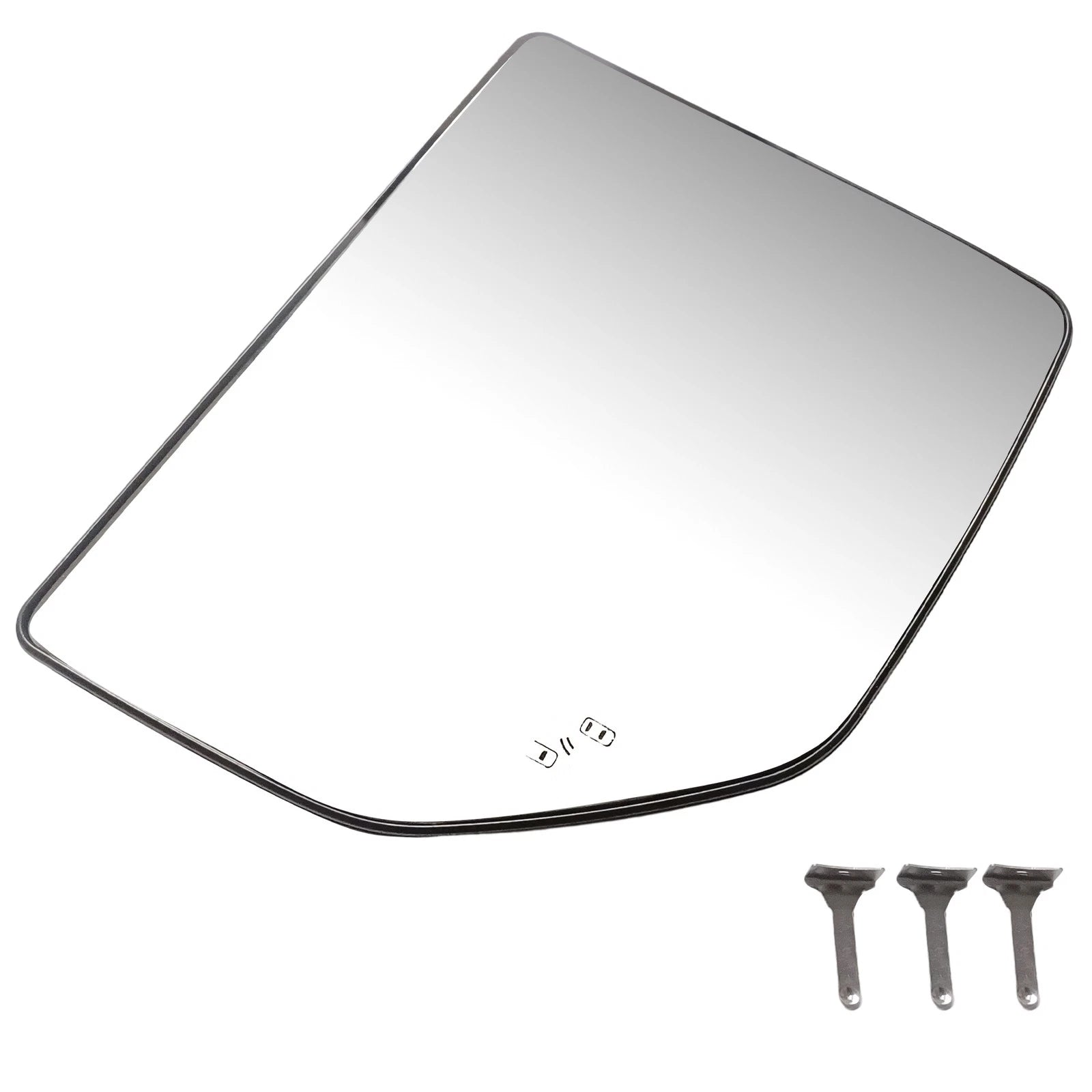 Heated Passenger Side Mirror Glass Assembly FL3Z17K707D for Ford F-250 F-350 (2017–2023)