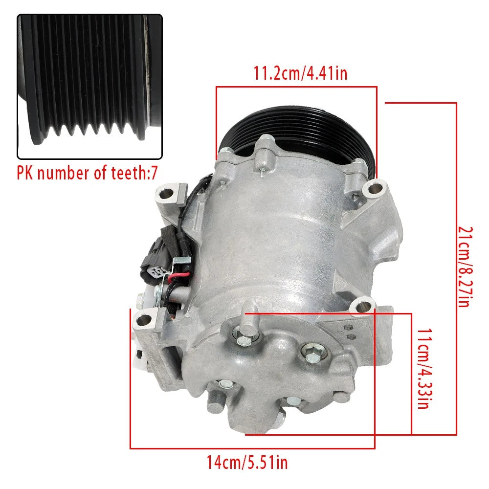 AC Compressor with Clutch CO 10663AC for Honda CR-V (2003–2006)
