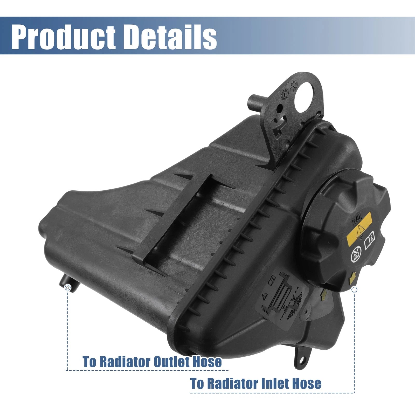 Coolant Radiator Reservoir Tank 17137647283 with Cap & Sensor for BMW (2019)