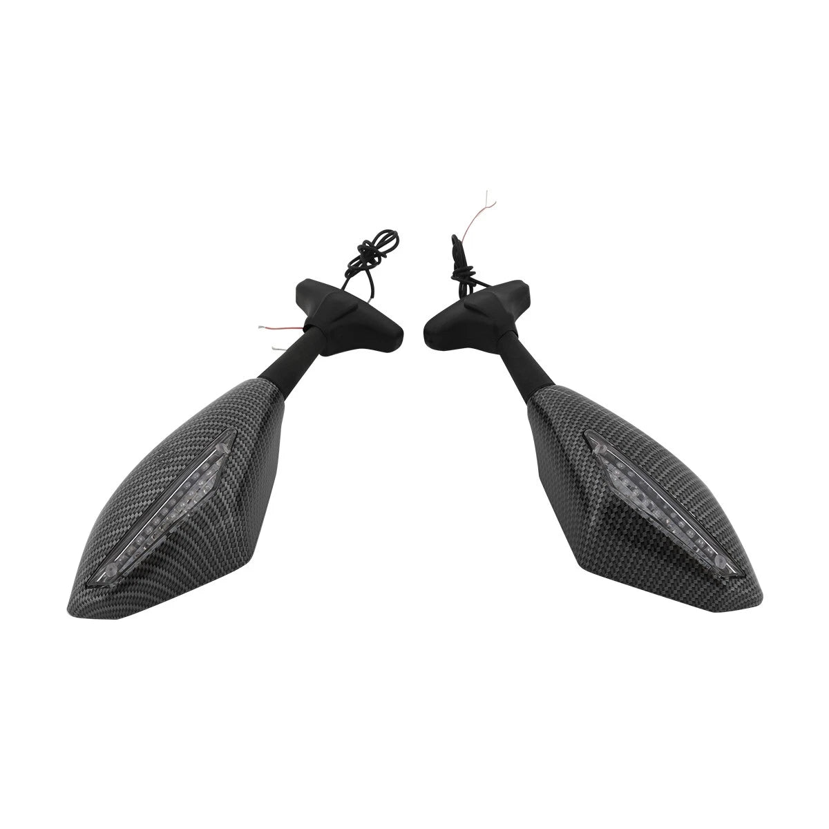 Carbon Mirrors with LED Turn Signal for Yamaha YZF R1 R6 R6S FZ1 FJR1300 (2000–2023)