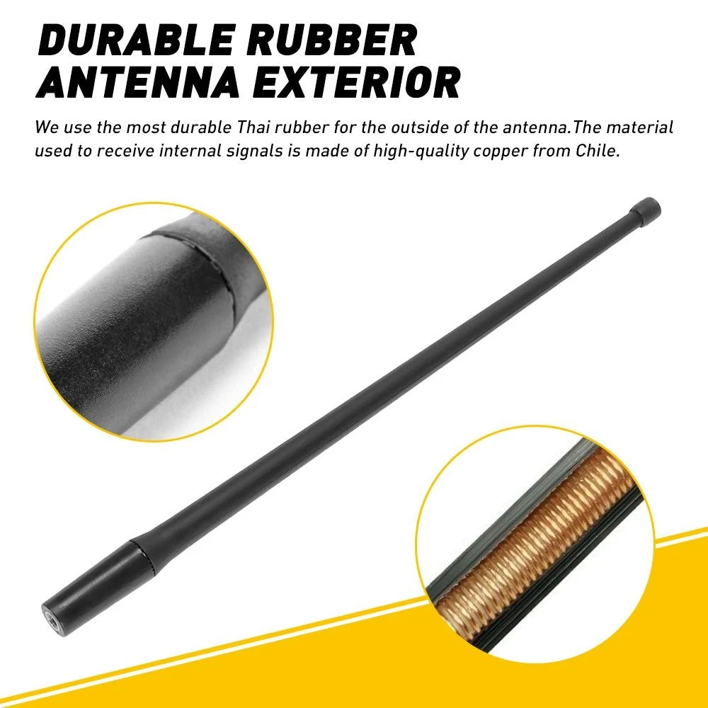 Set of 2 Rugged Reflex Antenna Ridge 13 inch for Jeep Wrangler JK (2007–2018)