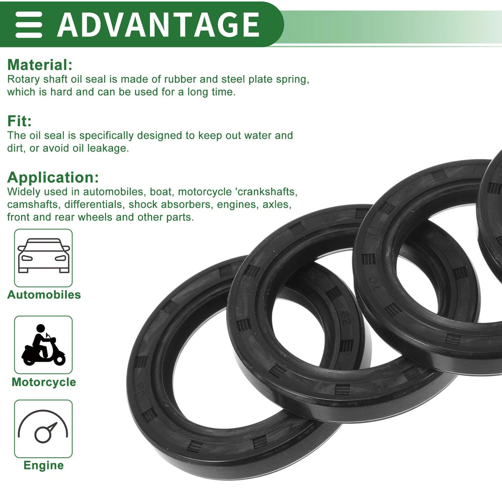 Set of 5 Oil Seal Rotary Shaft Seal NBR Rubber 32x47x7mm