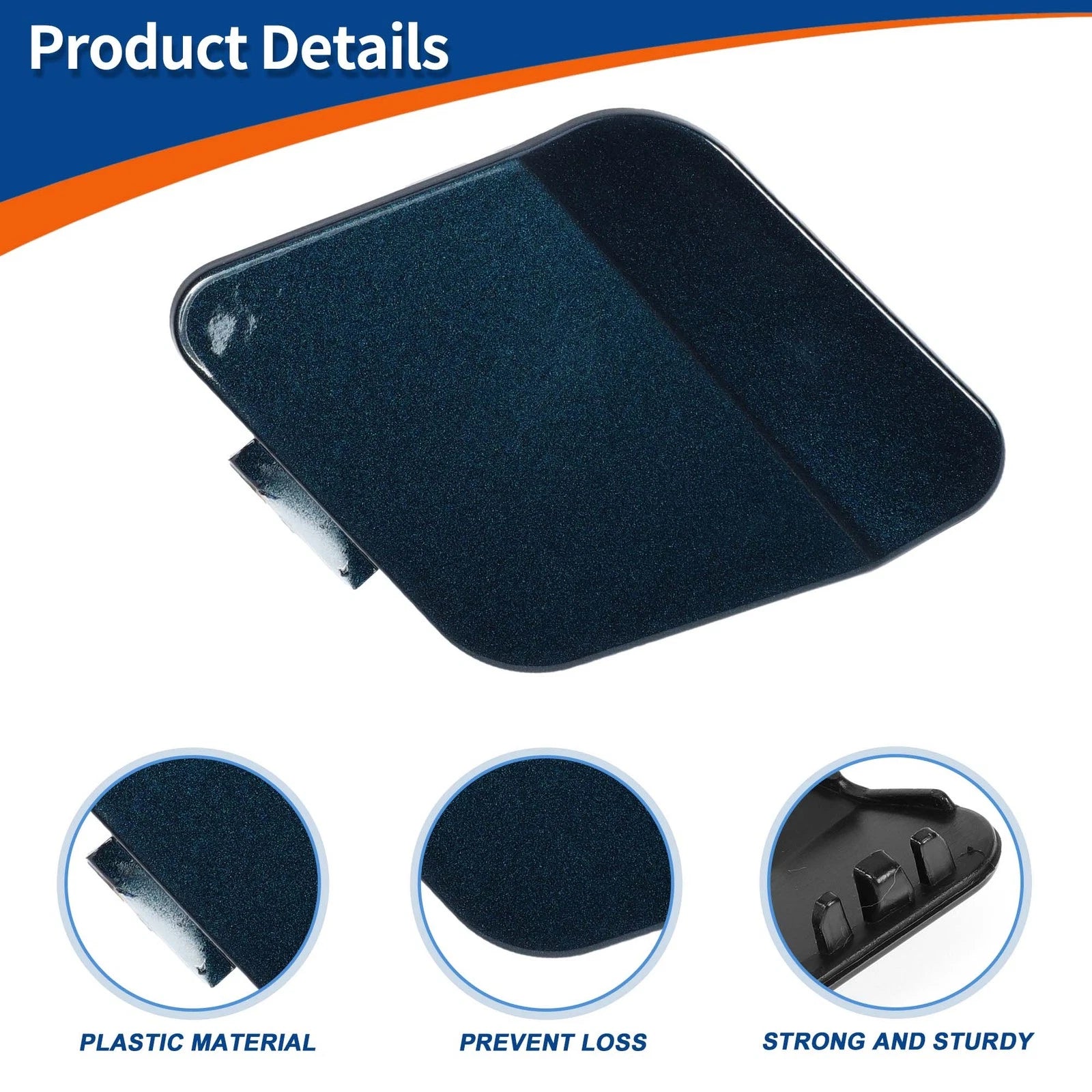 Tow Hook Cover for BMW 114i (2012–2014) No. 51118053828 Midnight Blue