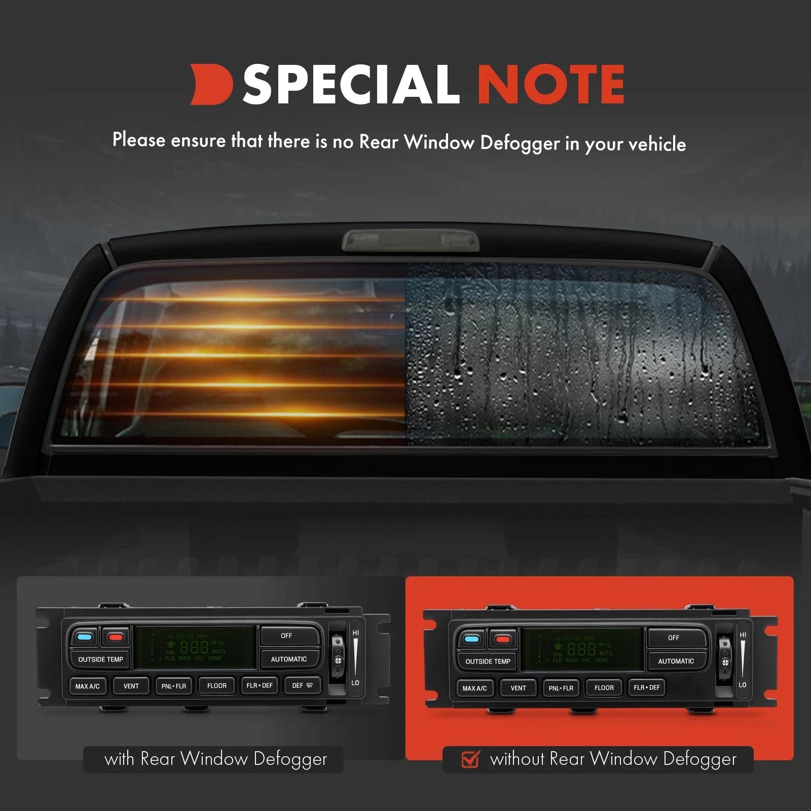 A/C Climate Control Module for Ford F-150