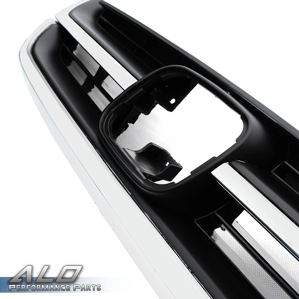 Front Bumper Upper Grille for Honda CR-V (2010–2011) Black Chrome
