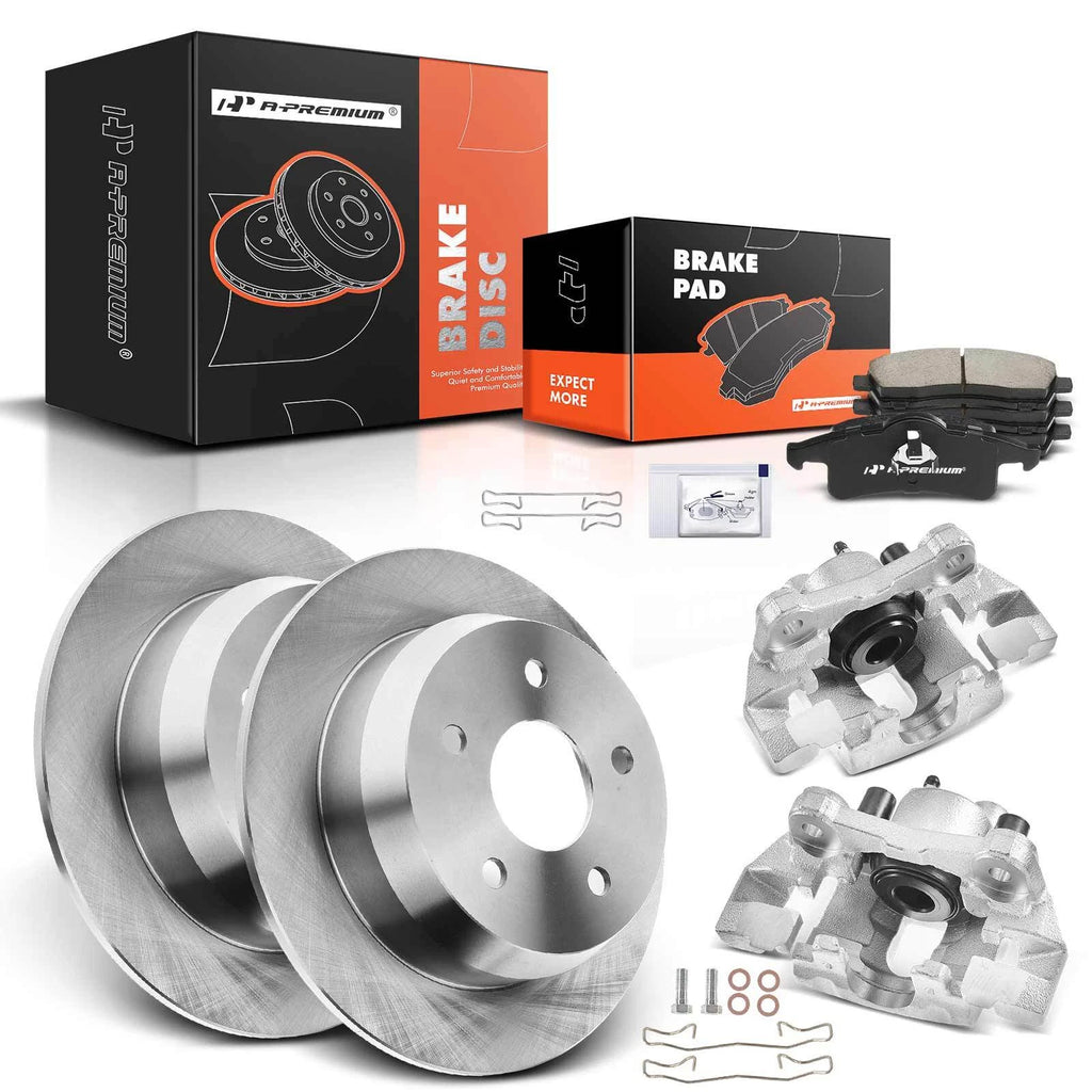 Rear Brake Rotors & Pads for Jeep Grand Cherokee 