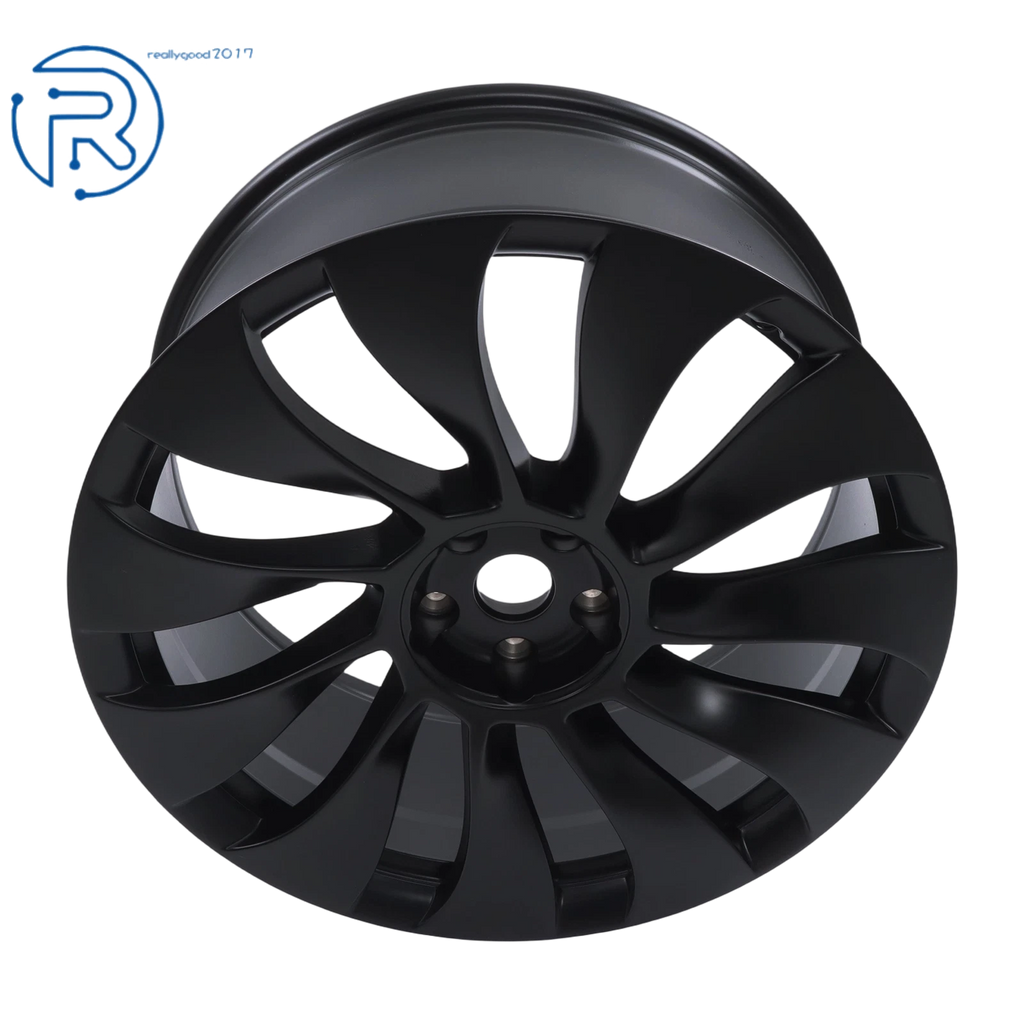 21" x 9.5" Matte Black Wheel Rim for Tesla Model Y (2020–2024)