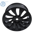 21" x 9.5" Matte Black Wheel Rim for Tesla Model Y (2020–2024)