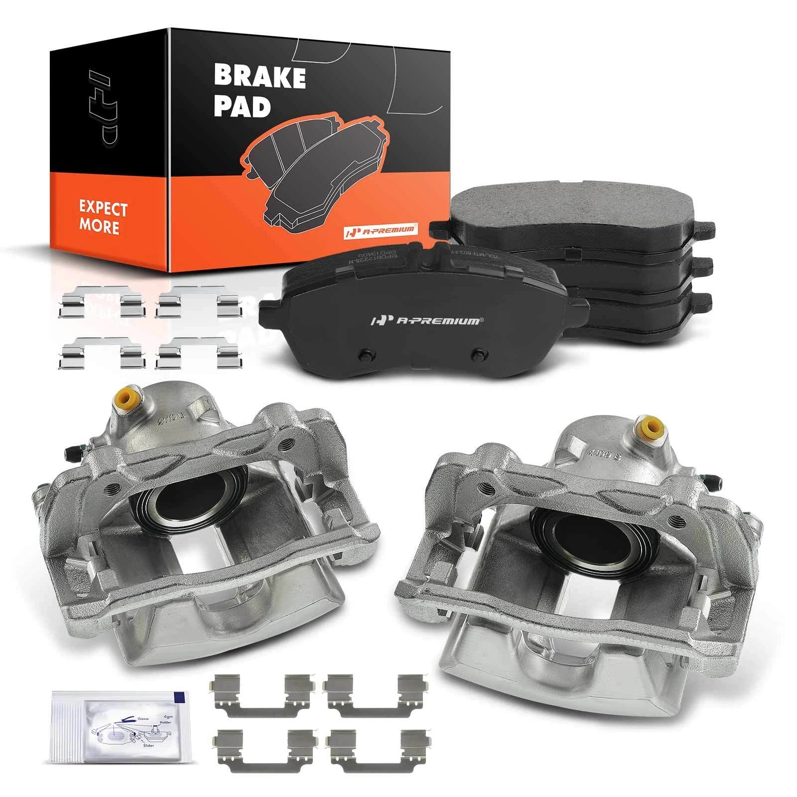 Front Brake Caliper & Ceramic Pad for Benz W204 C-Class (2007–2014)