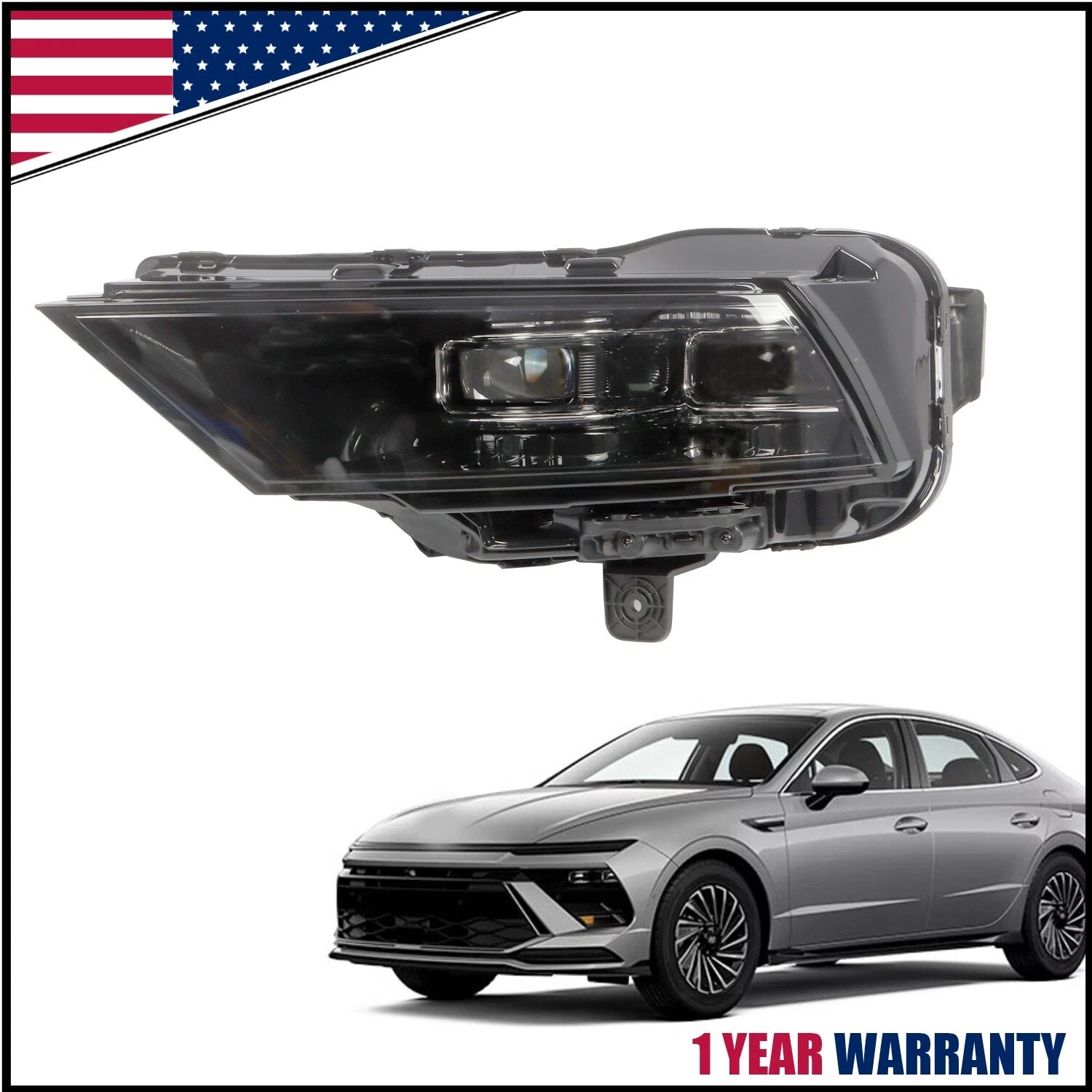 Left LED Headlight for Hyundai Sonata (2024–2025) 92101-L1740 LH