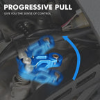 Aluminum Pull Clutch Cable Arm Push Lever for Yamaha YFZ450R (2009–2023) Blue