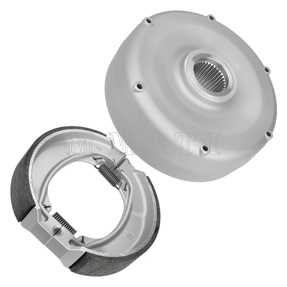 Rear Brake Drum Hub w/Shoes for Honda Recon 250 TRX250 (1997–2023) #43620-HM8-000
