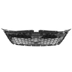 Painted Black Mesh Upper Grille w/Badge Slot + Chrome Moulding for Sorento (2014–2015)