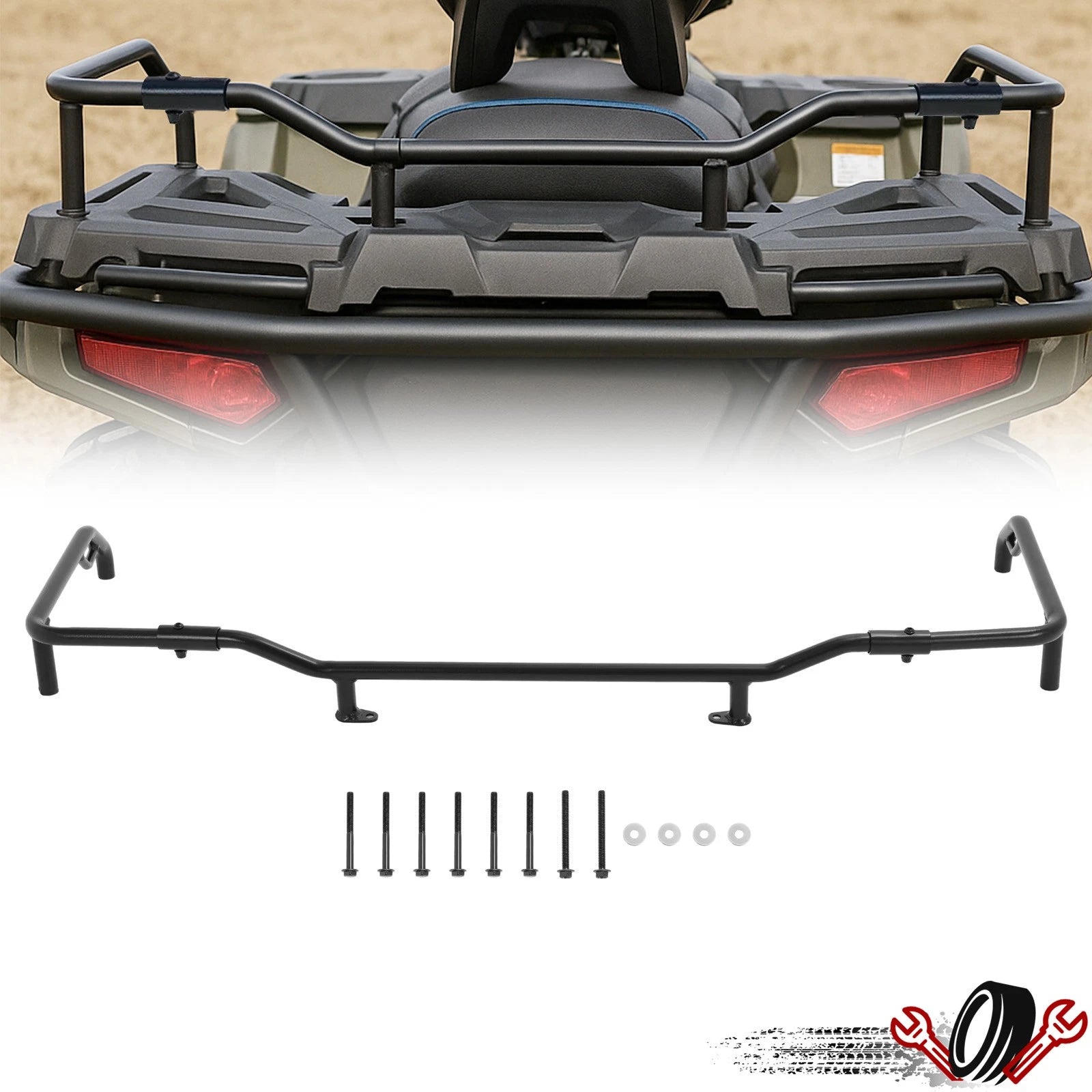 Rear Steel Rack Extender for Polaris Sportsman Touring 570 (2014–2020)