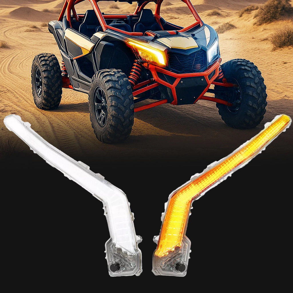 LED Turn Signal Light Chrome for Can Am Maverick X3 MAX (2017–2025)