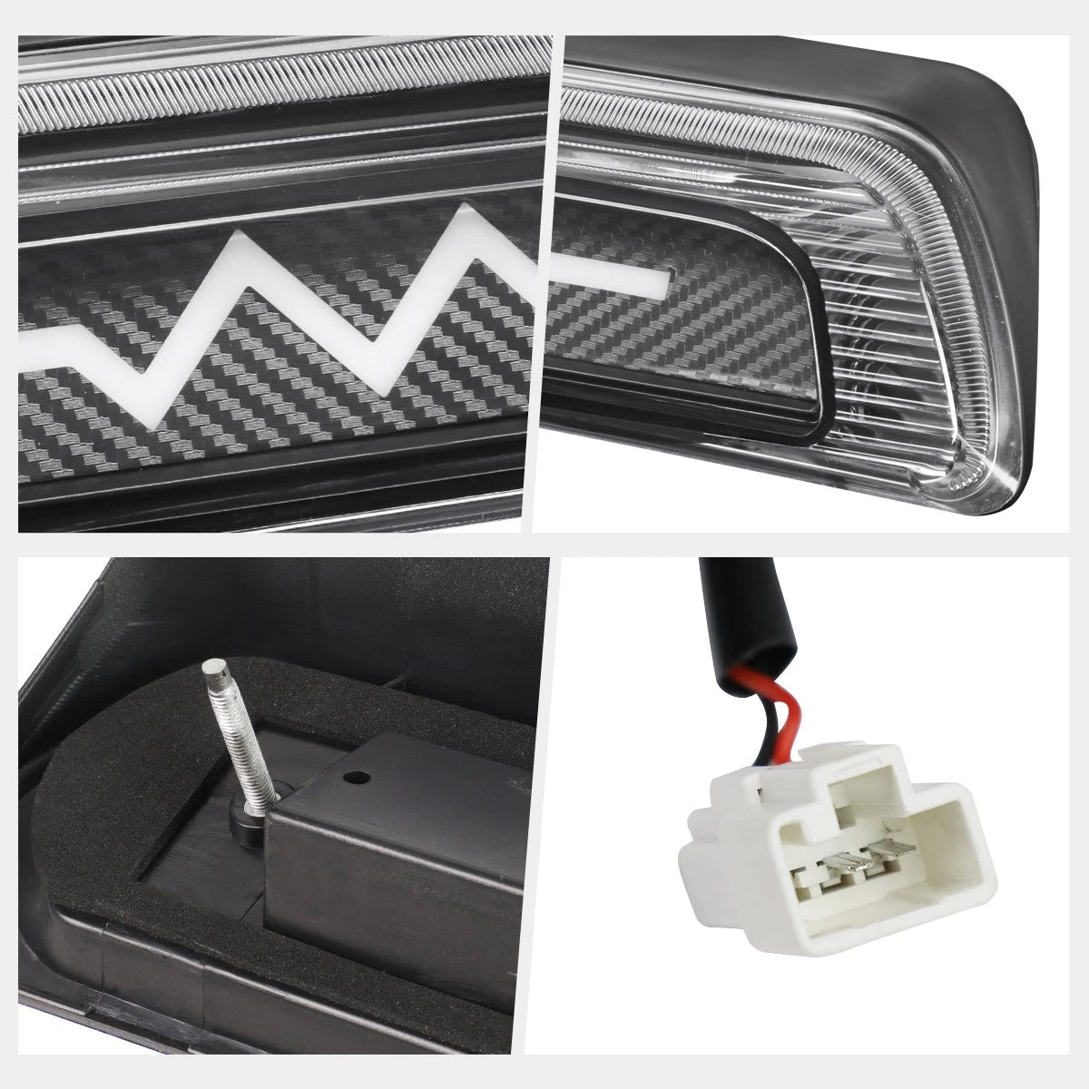 Sequential Heartbeat LED Carbon Fiber Third Brake Light for Tundra (2007–2017)