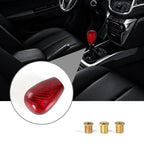 JDM Universal Red Carbon Fiber Gear Shift Knob for 5/6 Speed Vehicles