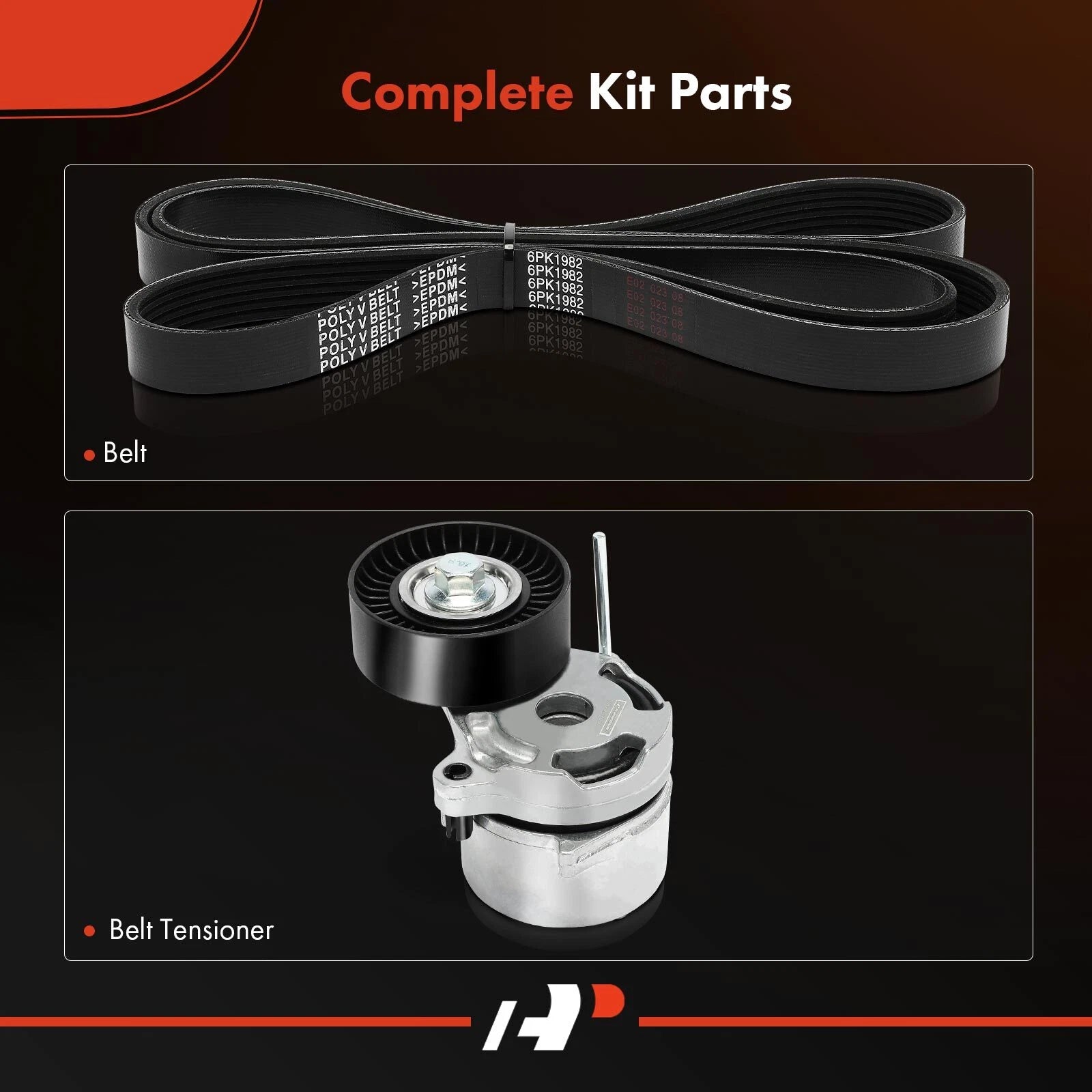 2X Serpentine Belt Drive Component Kit for Subaru Outback Legacy (2015–2019)