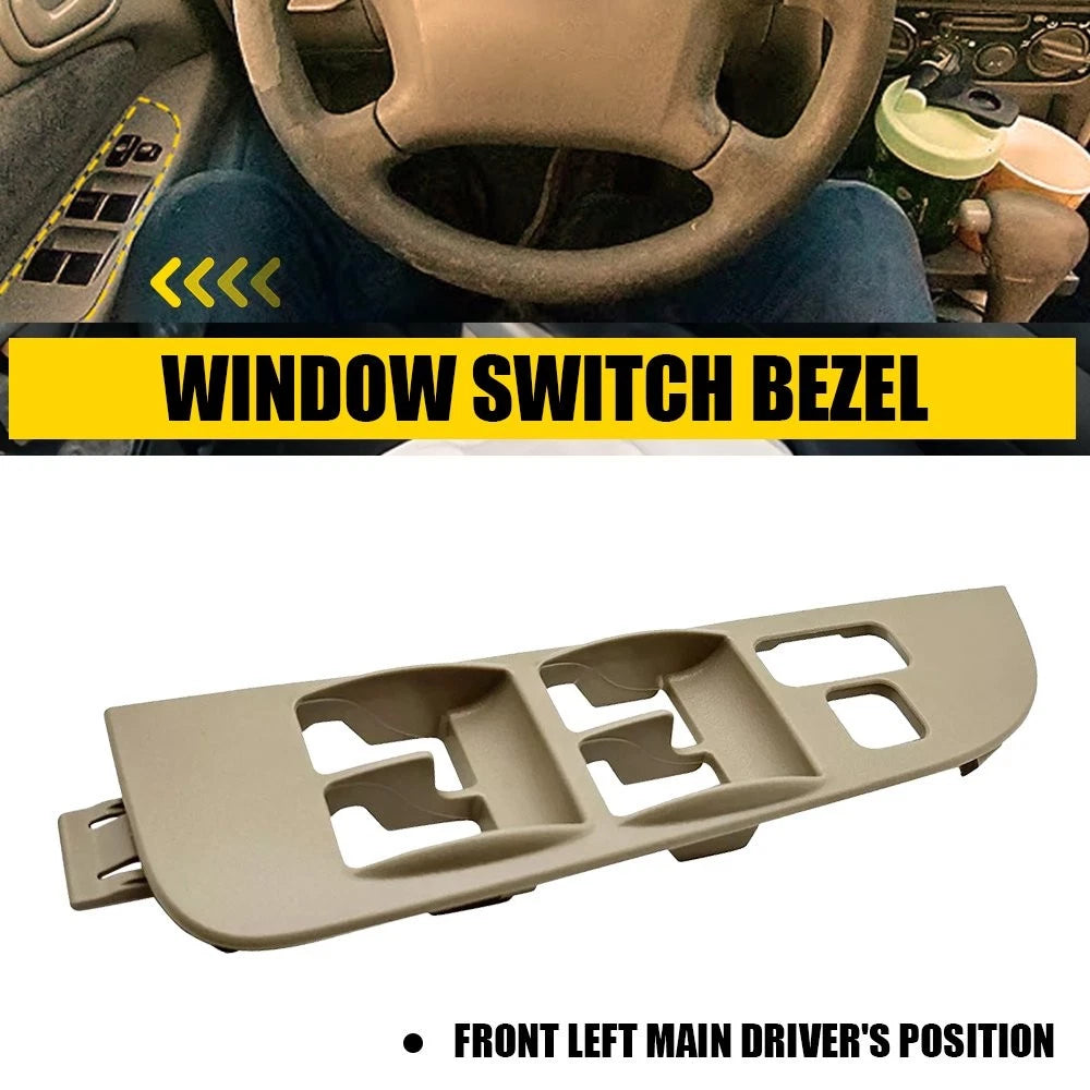 Front Left Window Switch Panel Bezel Trim for Toyota Corolla (1998–2002) Beige EXV