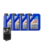 Set of 4 Liqui Moly Leichtlauf High Tech 5W-40 Oil Change Kit for Audi AEB (1996–2001)
