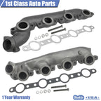 2X Exhaust Manifold for Ford E350 E450 F450 F550 (1998-2003)