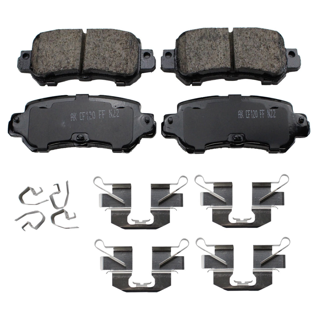 Set of 4 Akebono ProACT Ultra Premium Ceramic Rear Disc Brake Pads for Mazda CX-3, CX-5 (2016–2021)