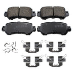 Set of 4 Akebono ProACT Ultra Premium Ceramic Rear Disc Brake Pads for Mazda CX-3, CX-5 (2016–2021)