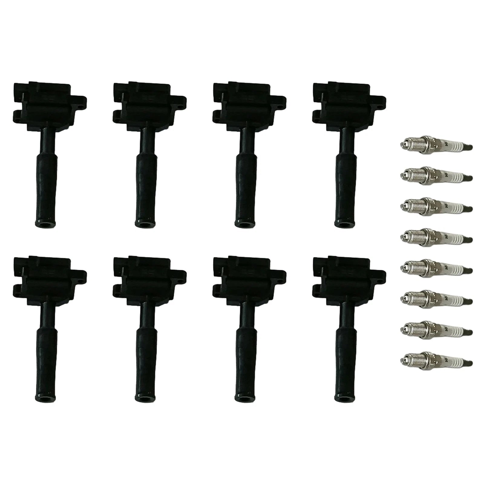 Set of 8 Ignition Coils & Spark Plugs for Jaguar XJ8 XK8 XJR XKR (1998–2009)