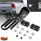 J2 2" Rear Leaf Spring Leveling Lift Block U-Bolts for Dodge Ram 1500-3500 (2002–2013)