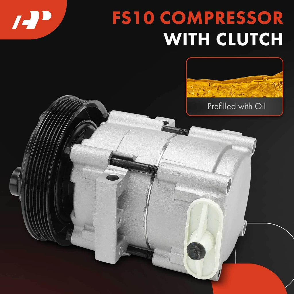A/C Compressor with Clutch for Ford Fiesta (2001-2010)