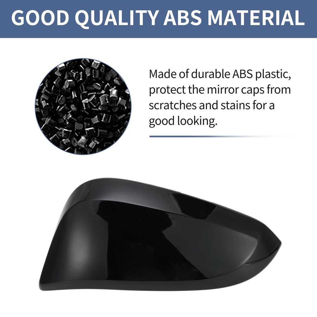 Left Side Mirror Cover Cap for Toyota 4Runner (2010–2023) Gloss Black