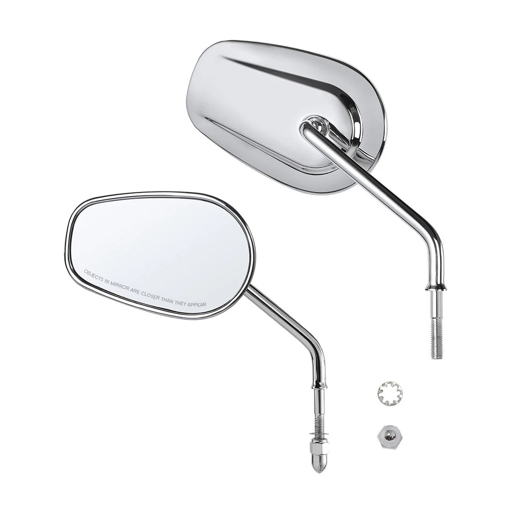 Pair Chrome Rear View Mirrors for Harley XL1200L XL883 XL883L (2004–2023)