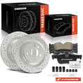 Drilled Brake Rotors & Brake Pads for BMW X1 (2016–2022) Mini Cooper Countryman